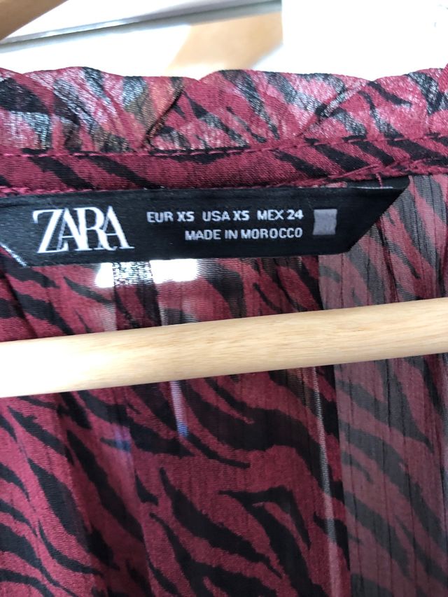 Zara vestido/top leopardo xs