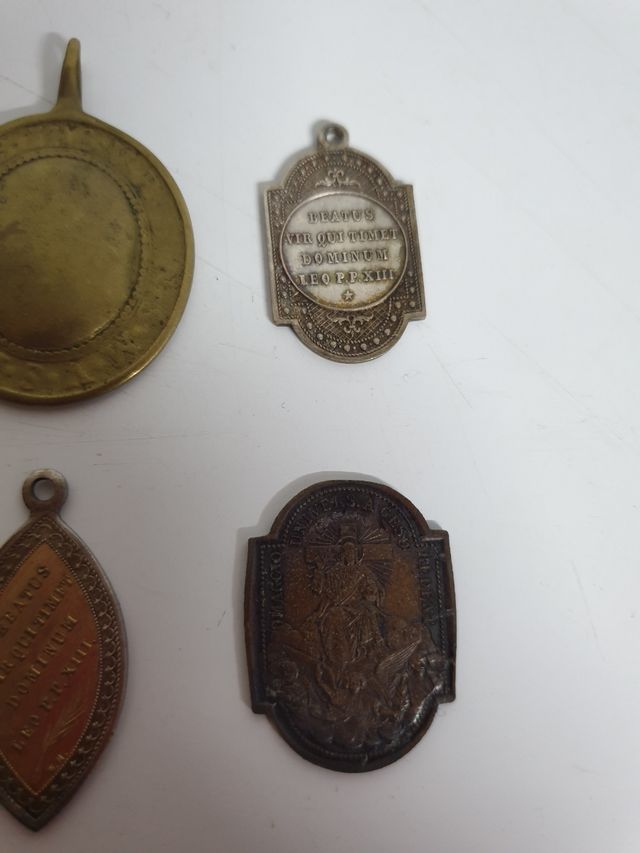 Lote 10 medallas papales