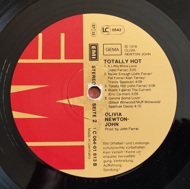 Olivia Newton-John - Totally Hot - Lp Germany 1978