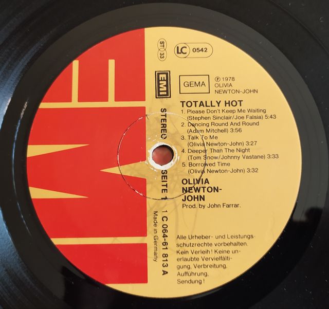 Olivia Newton-John - Totally Hot - Lp Germany 1978