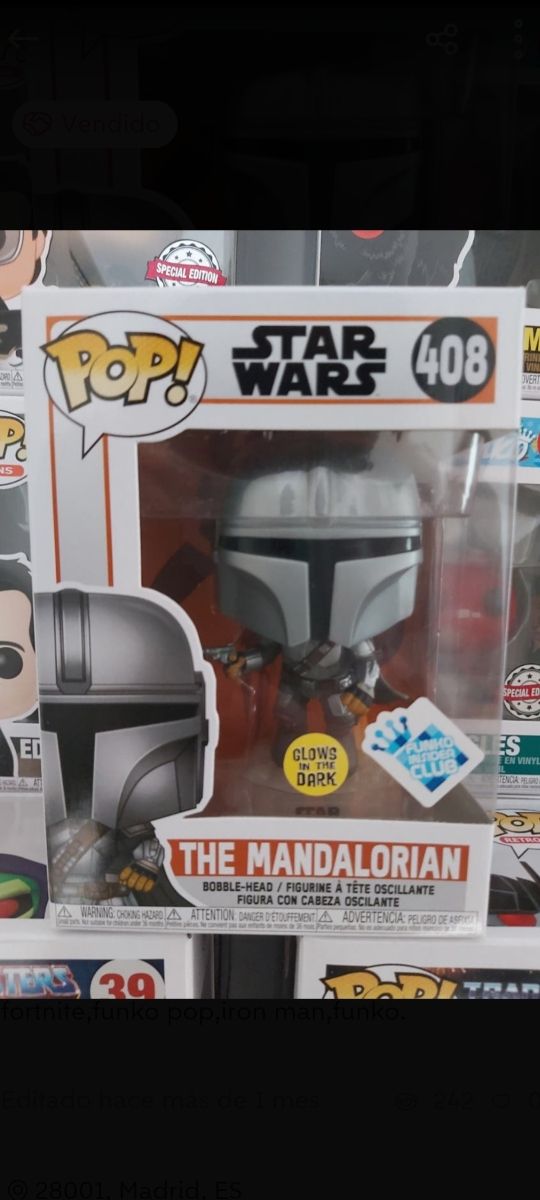 funko pop the mandalorian glow in the dark