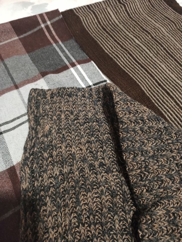 Conjunto 3 bufandas lana