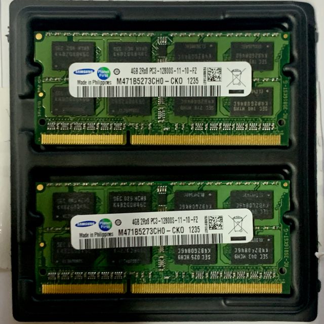 2 x Memoria RAM DDR3 1600 MHz Samsung de 4 GB MAC