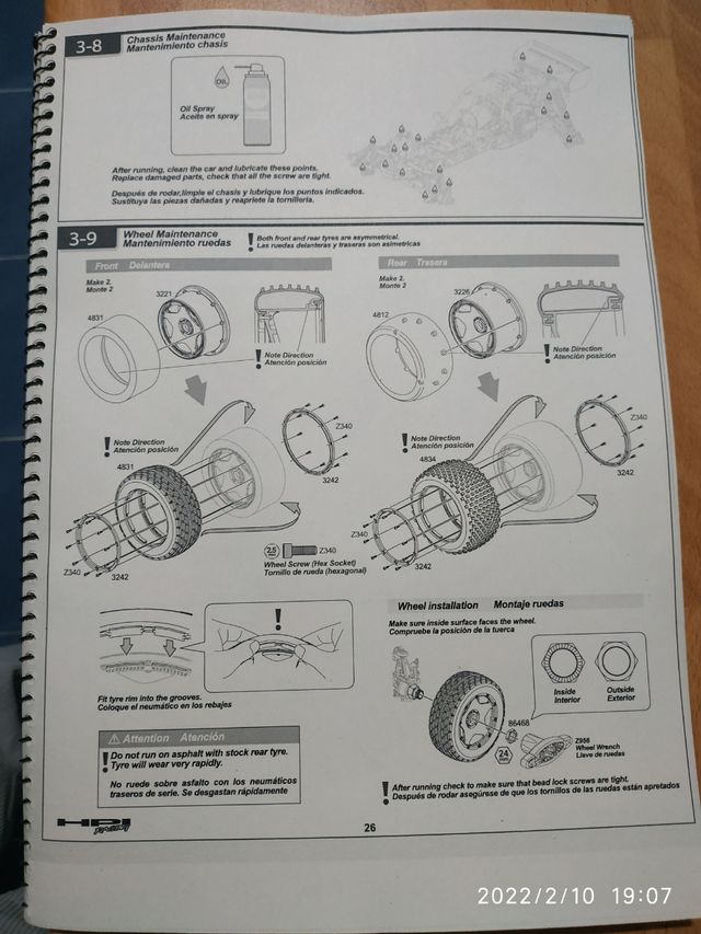 Hpi Baja Libro mantenimiento
