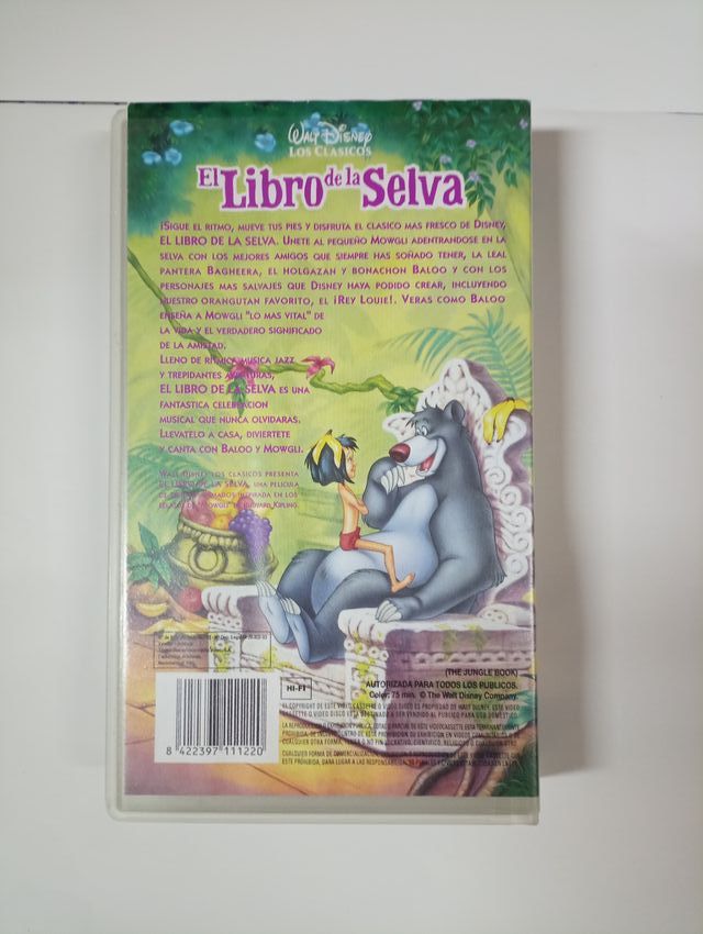 VHS El Libro de la selva -1967