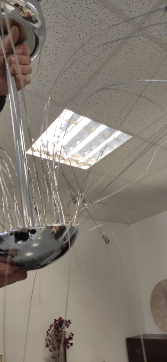 Lámpara metal colgante Palmera