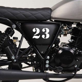 Café Racer pegatinas numeración