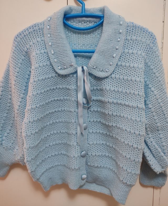Chaqueta "mañanita" de punto NUEVA vintage
