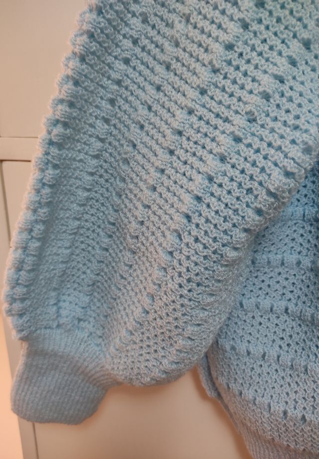 Chaqueta "mañanita" de punto NUEVA vintage