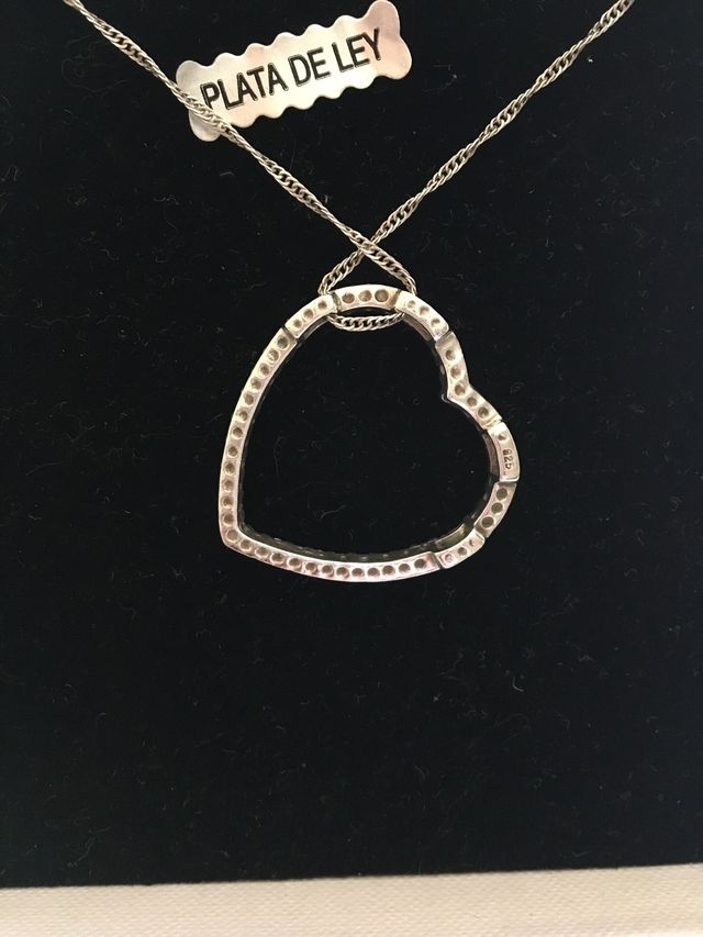 Colgante Corazon en plata Luxenter nuevo