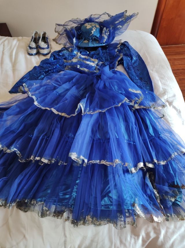 Vestido Versalles adulto Carnaval de Tul
