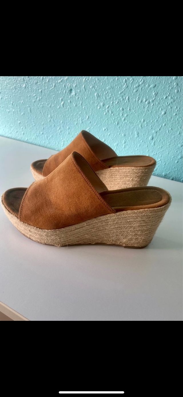 Zuecos piel de ante numero 41