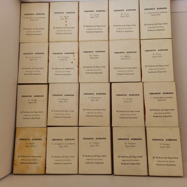 CAJAS DE CERILLAS CERAMICA