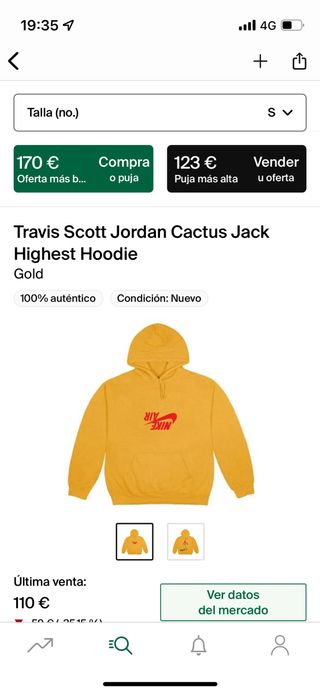 Sudadera Travis scott por Nike Jordan de segunda mano por 120 EUR en Madrid  en WALLAPOP