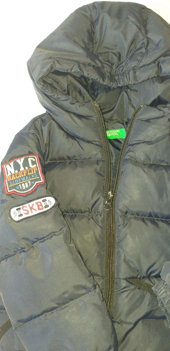 Anorak plumas Benetton  niño talla 18-24 meses