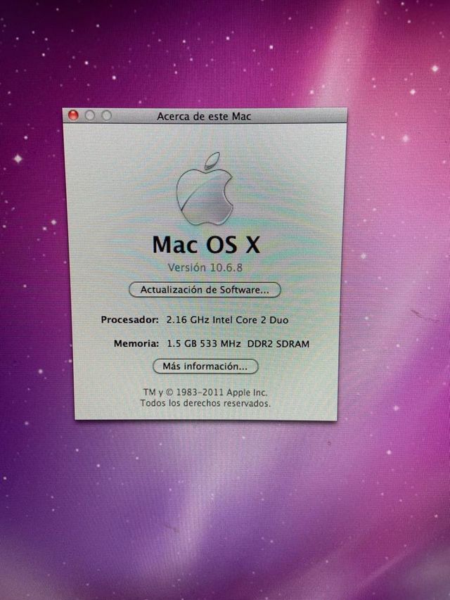 Ordenador Mac Mini 80Gb y opcion de Monitor Cinema