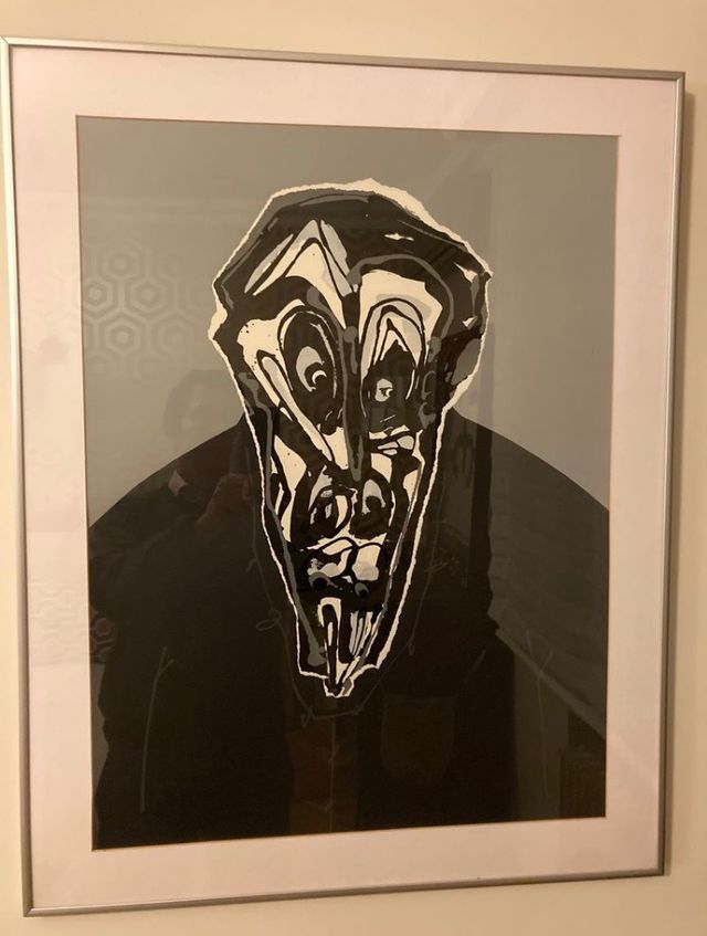 Antonio Saura. Serigrafía 7 colores