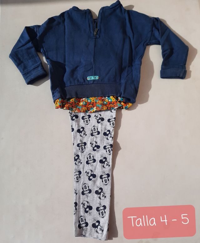 Pack ropa niña Sudadera "Tuc tuc" + leggins minnie