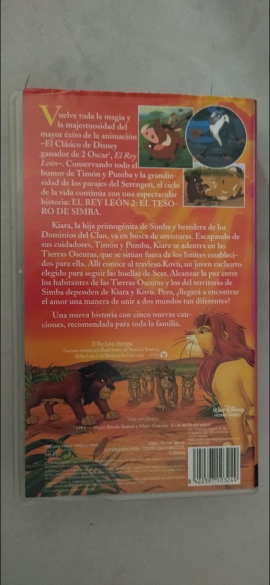 VHS El Rey León 2
