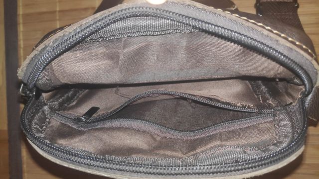 Bandolera  piel marrón