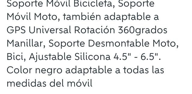 Soporte móvil para bici o moto