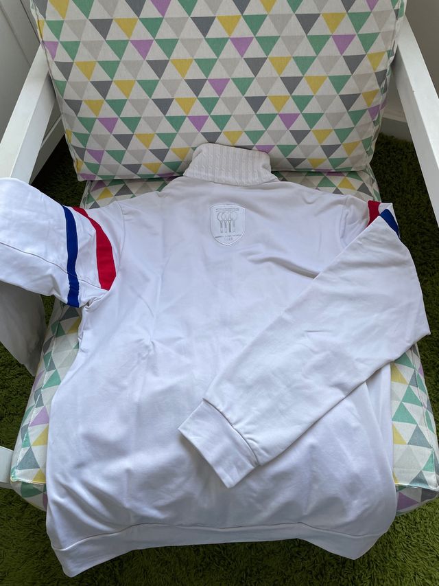 Chaqueta sudadera blanca adidas tennis