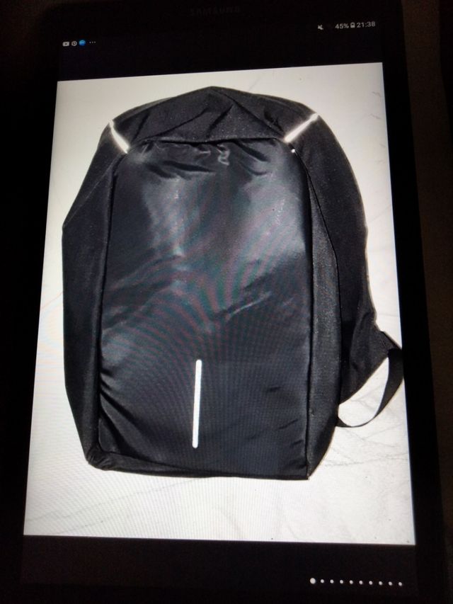 Mochila de seguridad en negro, gris, granate