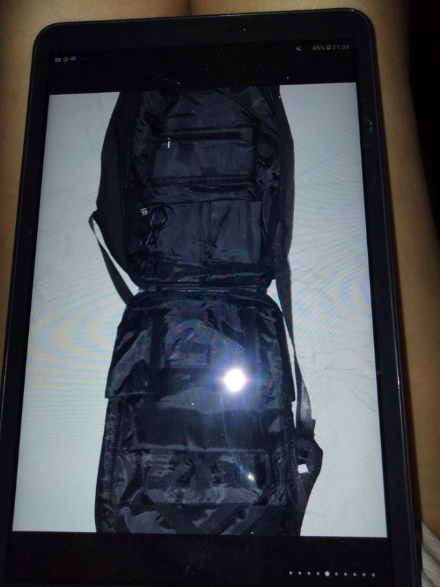 Mochila de seguridad en negro, gris, granate