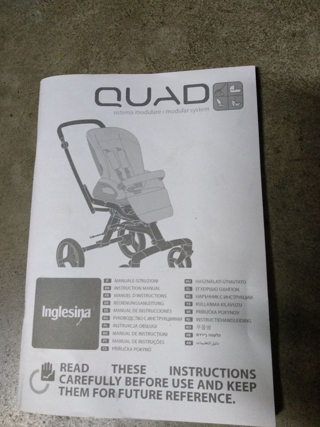 Carro bebé tres piezas _ inglesina quad