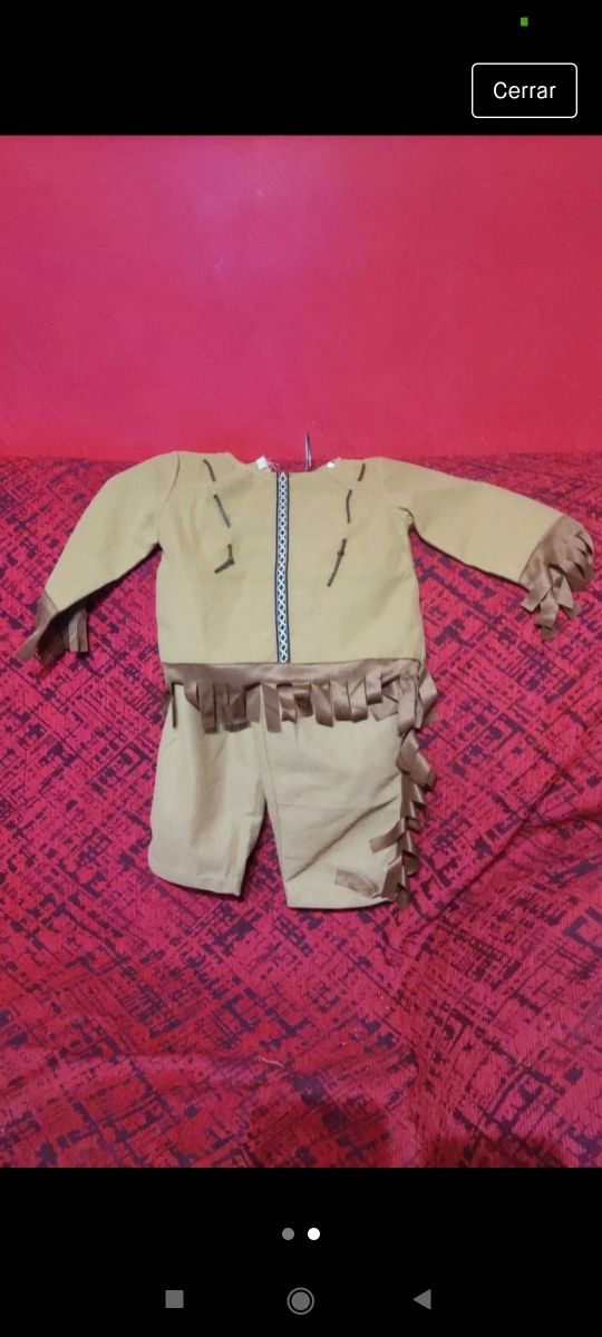 disfraz Indio infantil  9/12 meses