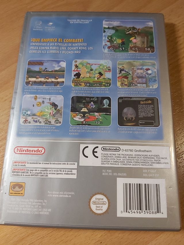 Super Smash Bros melee para Game Cube.