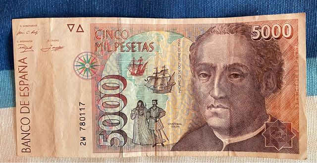BILLETE 5000 pesetas de 1992