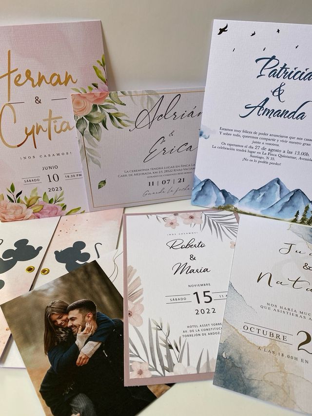 Invitación boda personalizada