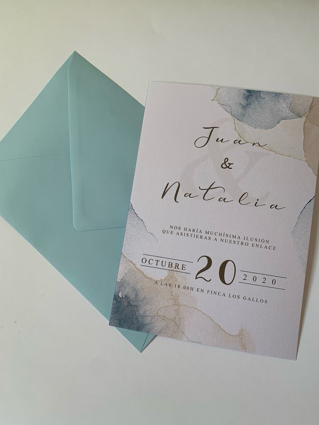 Invitación boda personalizada