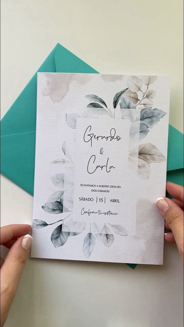 Invitación boda personalizada