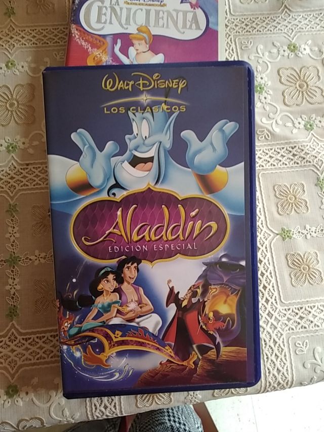 cinta  VHS aladdin, edición especial colecionistas