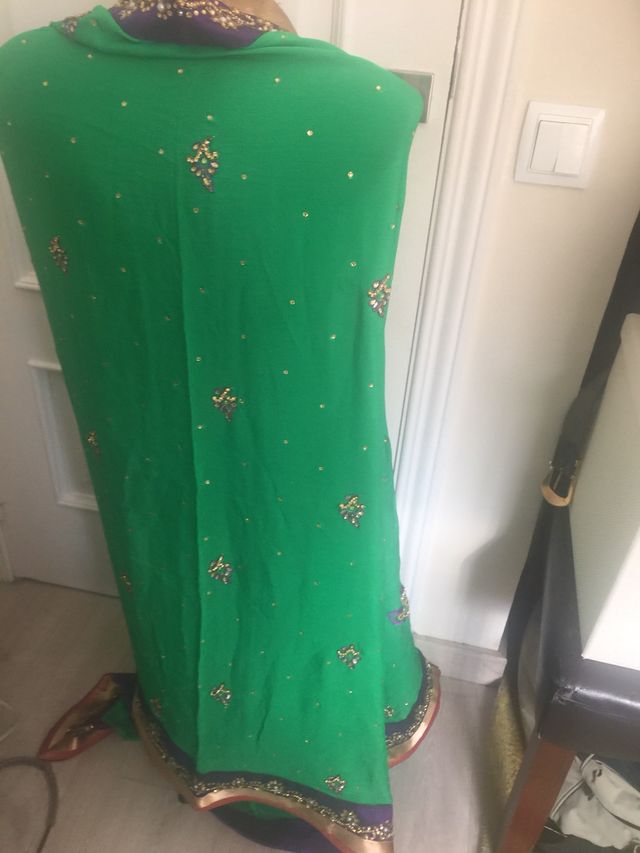 SARI O PLAID DE SEDA NATURAL