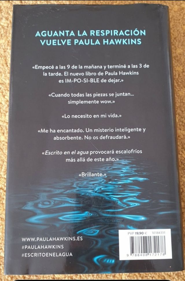 Libro "Escrito en el agua"