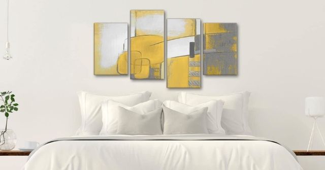 Cuatro lienzos decorativos