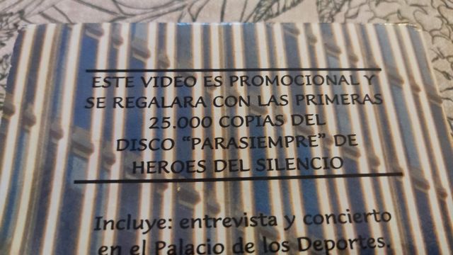 Héroes del Silencio - VHS Promocional Parasiempre