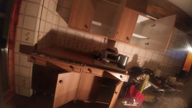 Cucina modulare completa con cappa funzionante