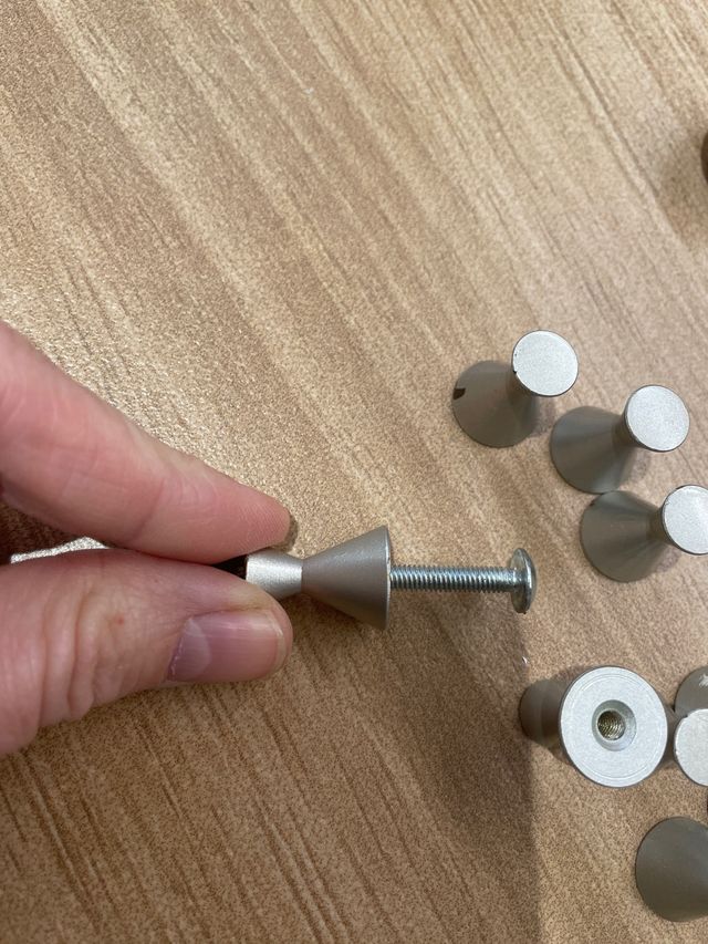 11 tiradores color bronce metalizado