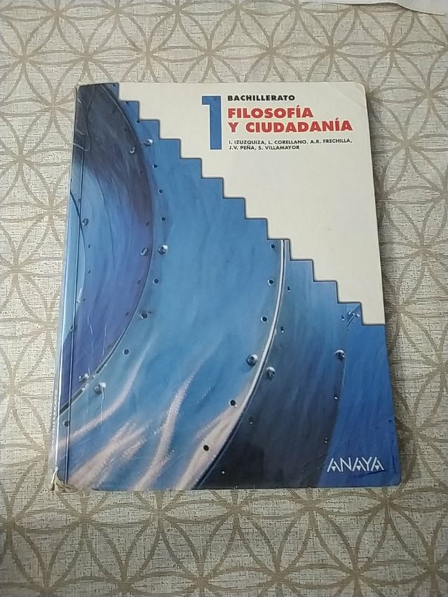 Libro Filosofía y ciudadanía bachillerato Anaya