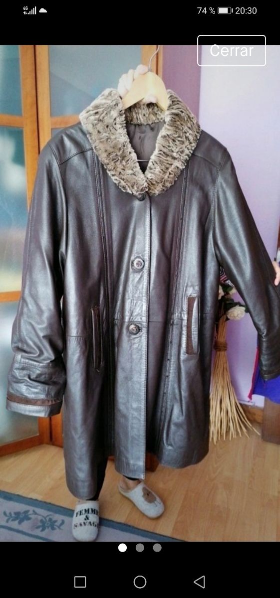 abrigo de piel