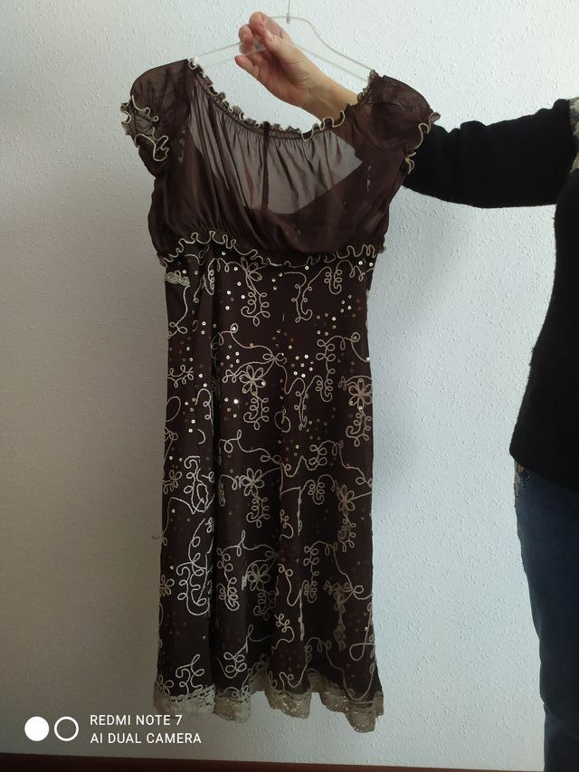 Vestido Chaquetilla Rebeca Marrón Victoria M