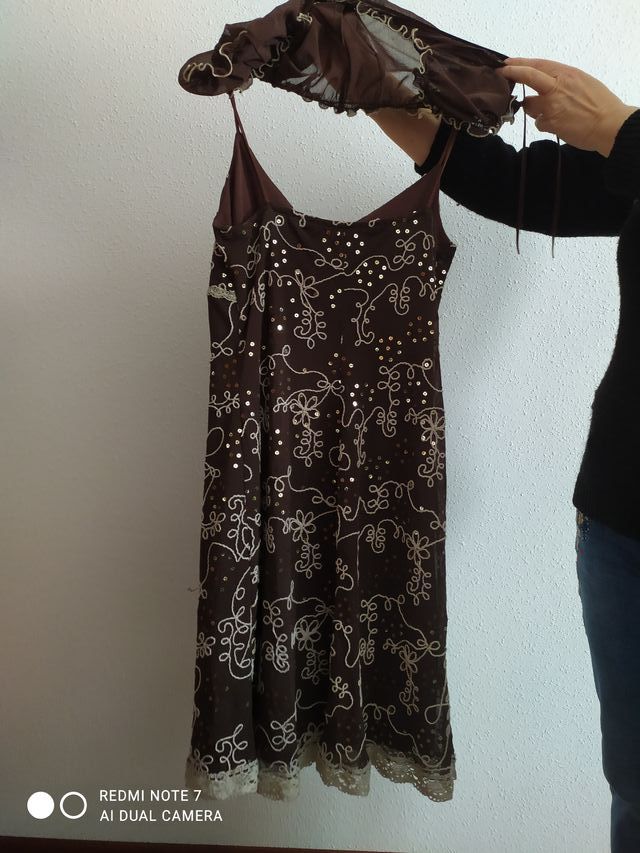 Vestido Chaquetilla Rebeca Marrón Victoria M