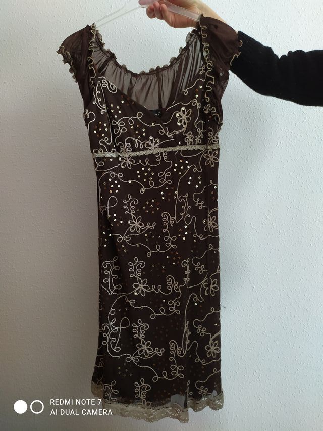 Vestido Chaquetilla Rebeca Marrón Victoria M