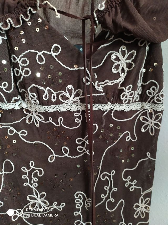 Vestido Chaquetilla Rebeca Marrón Victoria M