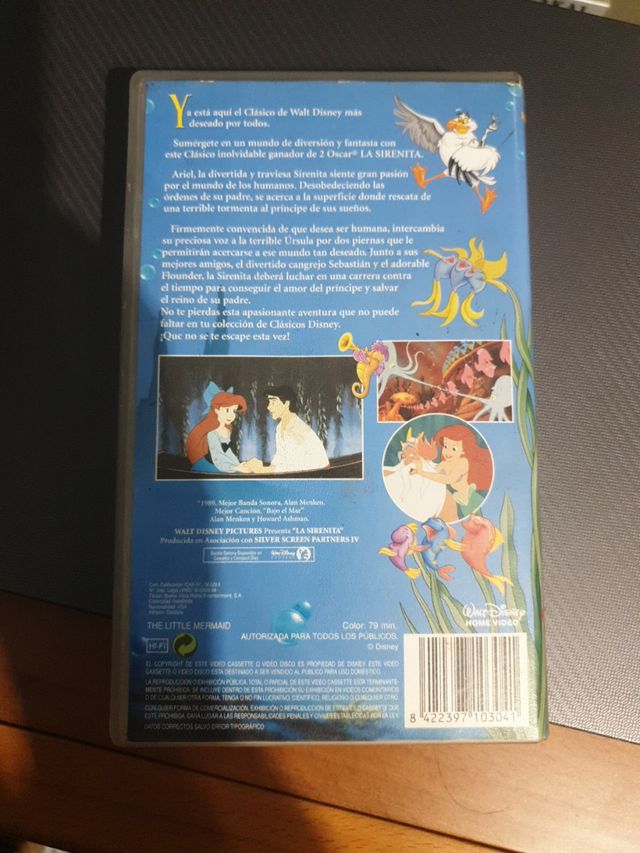 LA SIRENITA DISNEY VHS