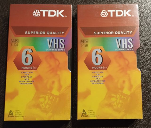 Cinta VHS virgen 2 unidades
